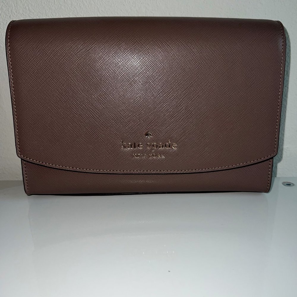 Kate Spade Carson Convertible Crossbody Dark Pink/Purple